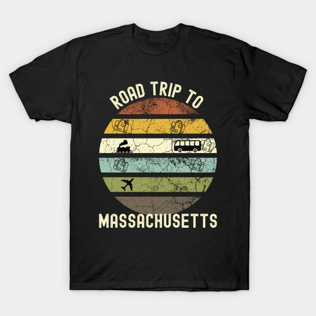 Road Trip To Massachusetts, Family Trip To Massachusetts, Holiday Trip to Massachusetts, Family Reunion in Massachusetts, Holidays in T-Shirt by DivShot 